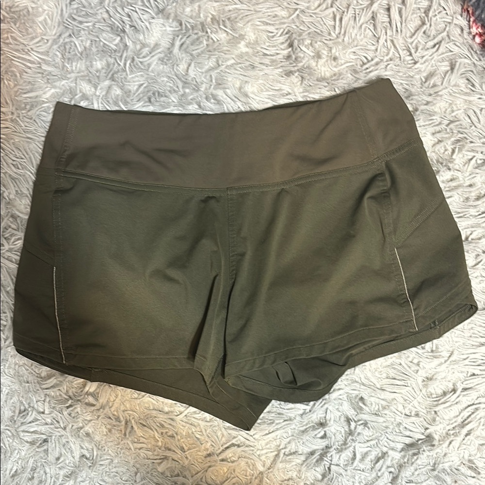 Lululemon Olive Green Women's Shorts